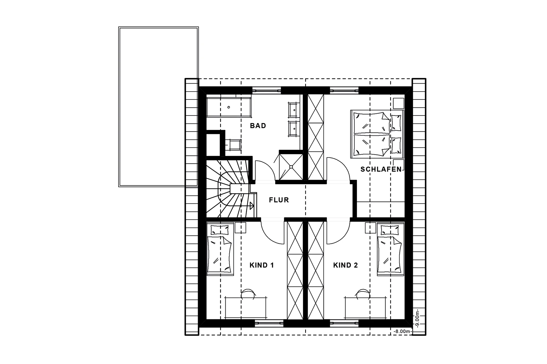 Aktionshaus SweetHome 3.0 von Meisterstück-HAUS Grundriss Dachgeschoss