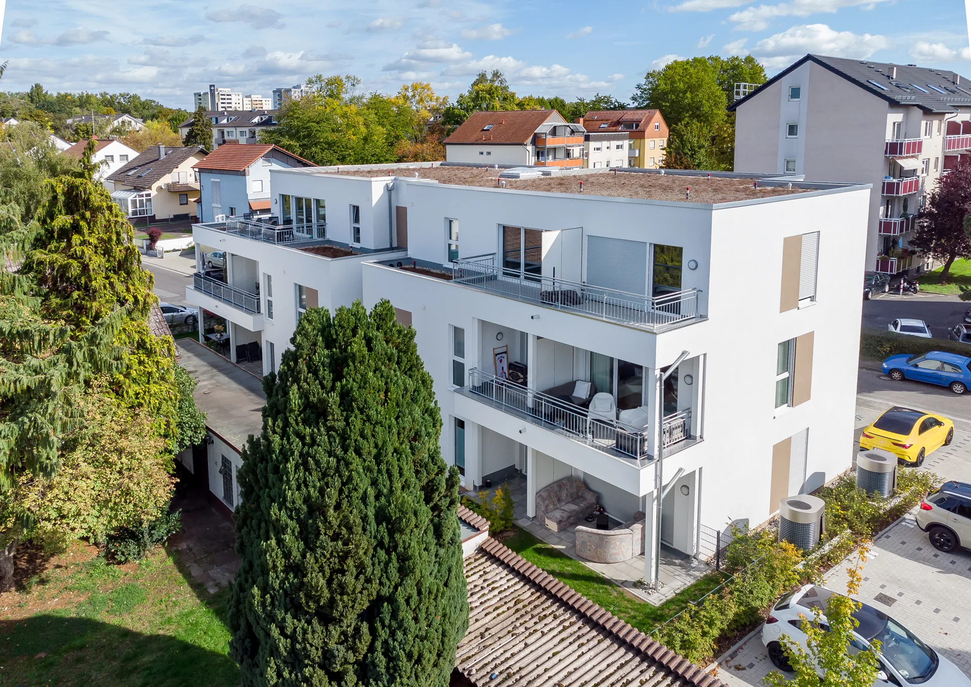 Mehrfamilienhaus Maintal von Meisterstück-HAUS Vogelperspektive