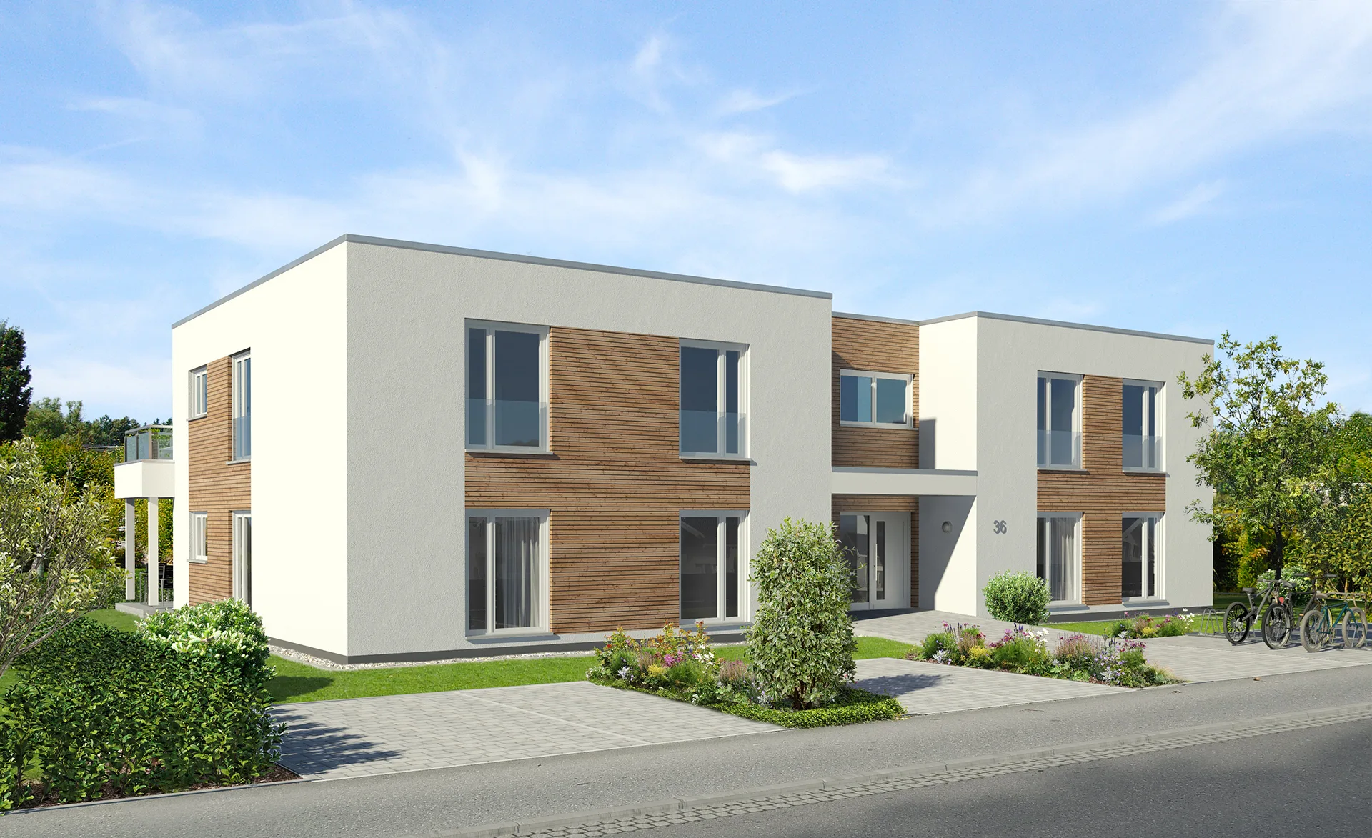 MFH4 WE01 Holz Eingang02