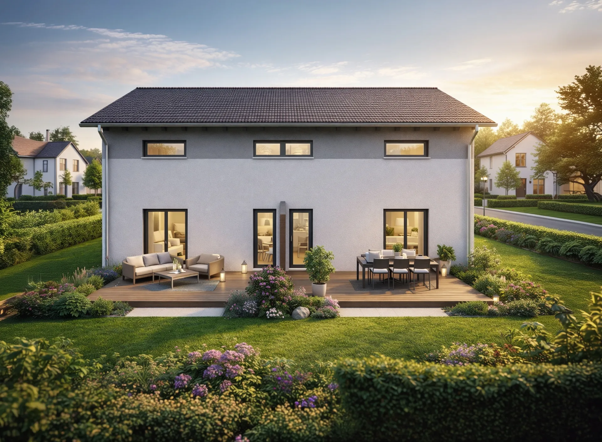 2in1 - Einfamilienhaus mit Einliegerwohnung_Rückseite