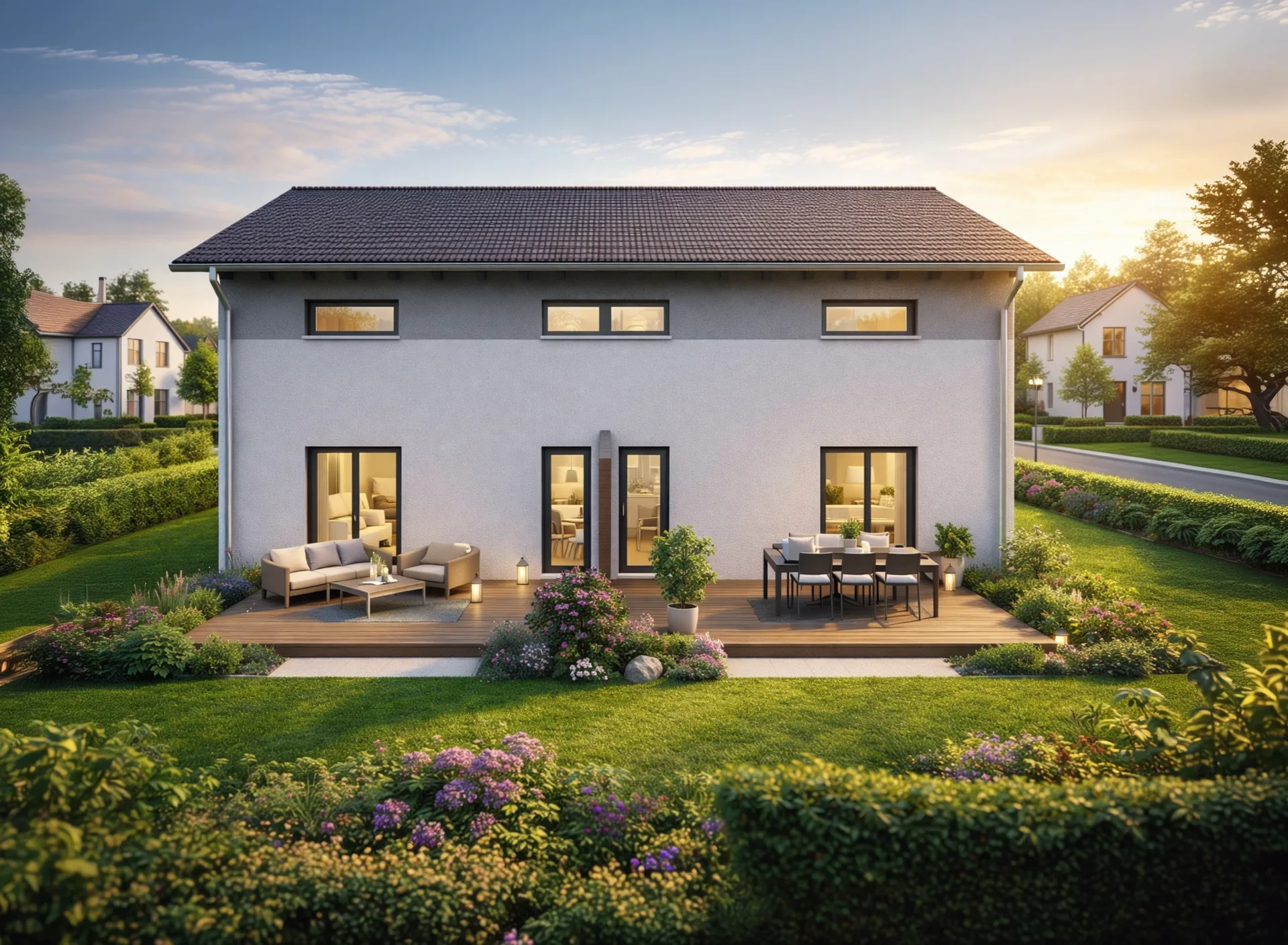 2in1 - Einfamilienhaus mit Einliegerwohnung_Rückseite