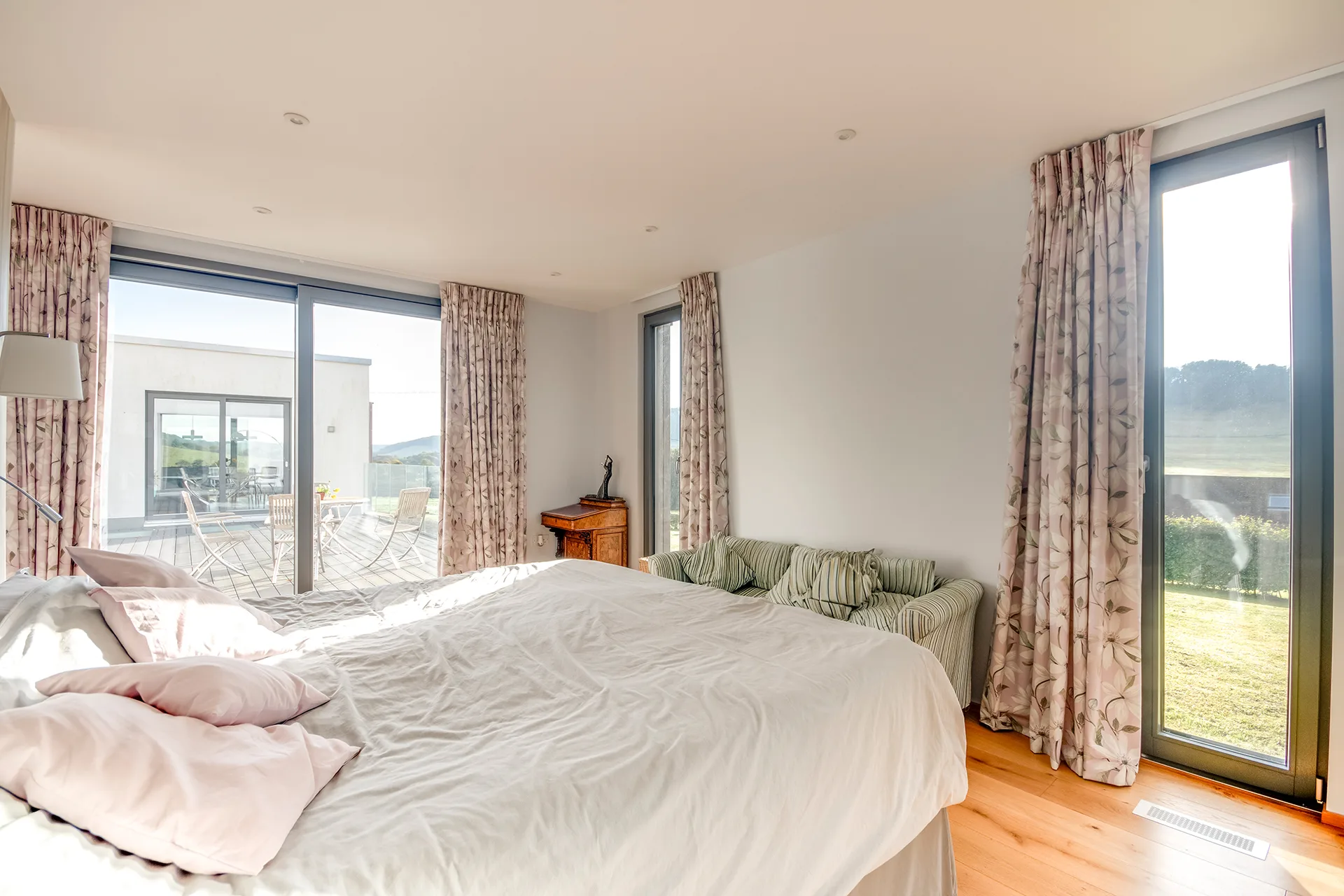 Hang-Bungalow in Dover von Meisterstueck Haus Schlafzimmer mit Aussicht