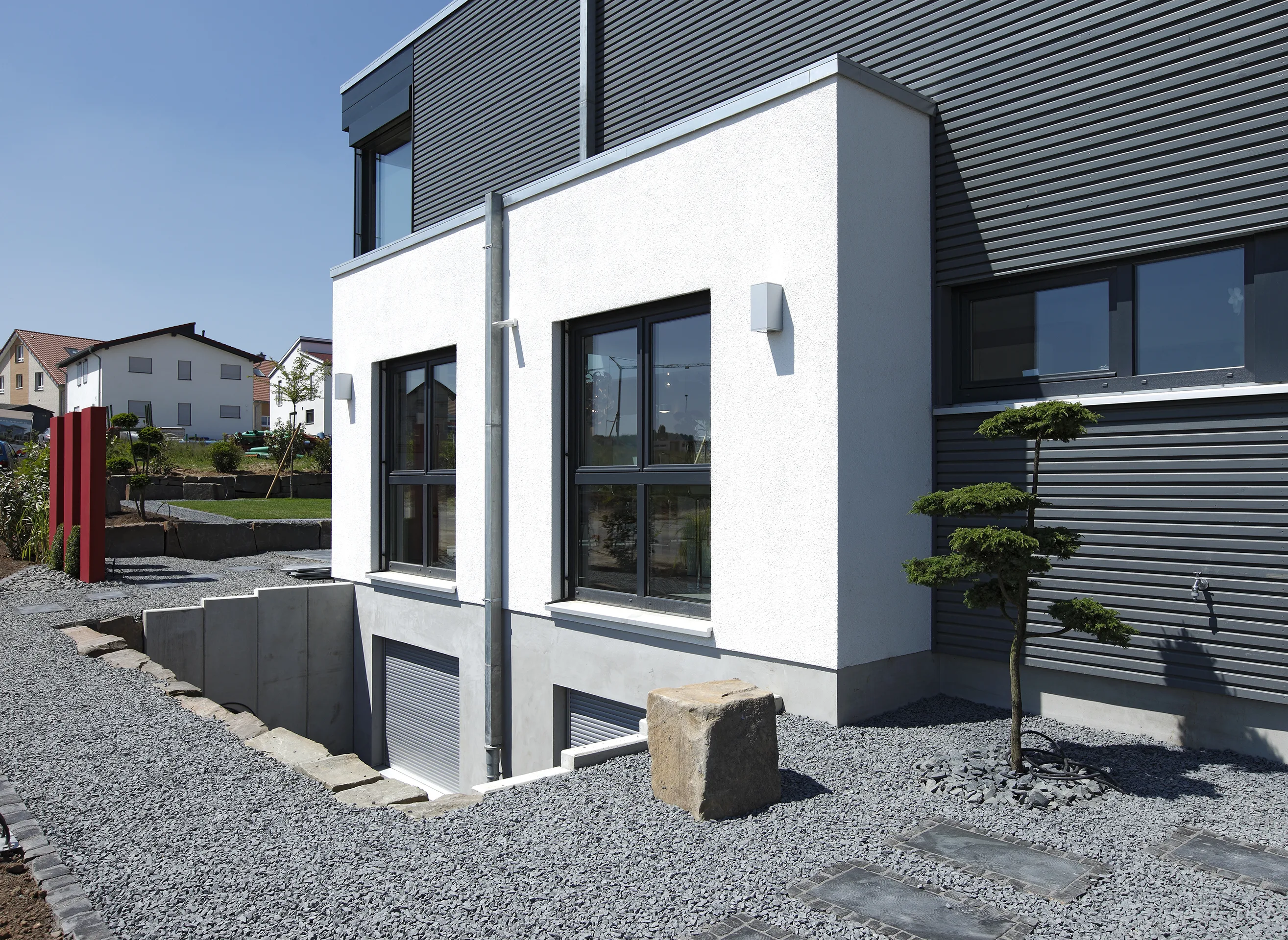 Individuelles Effizienzhaus 55 von Meisterstueck Haus Frontansicht