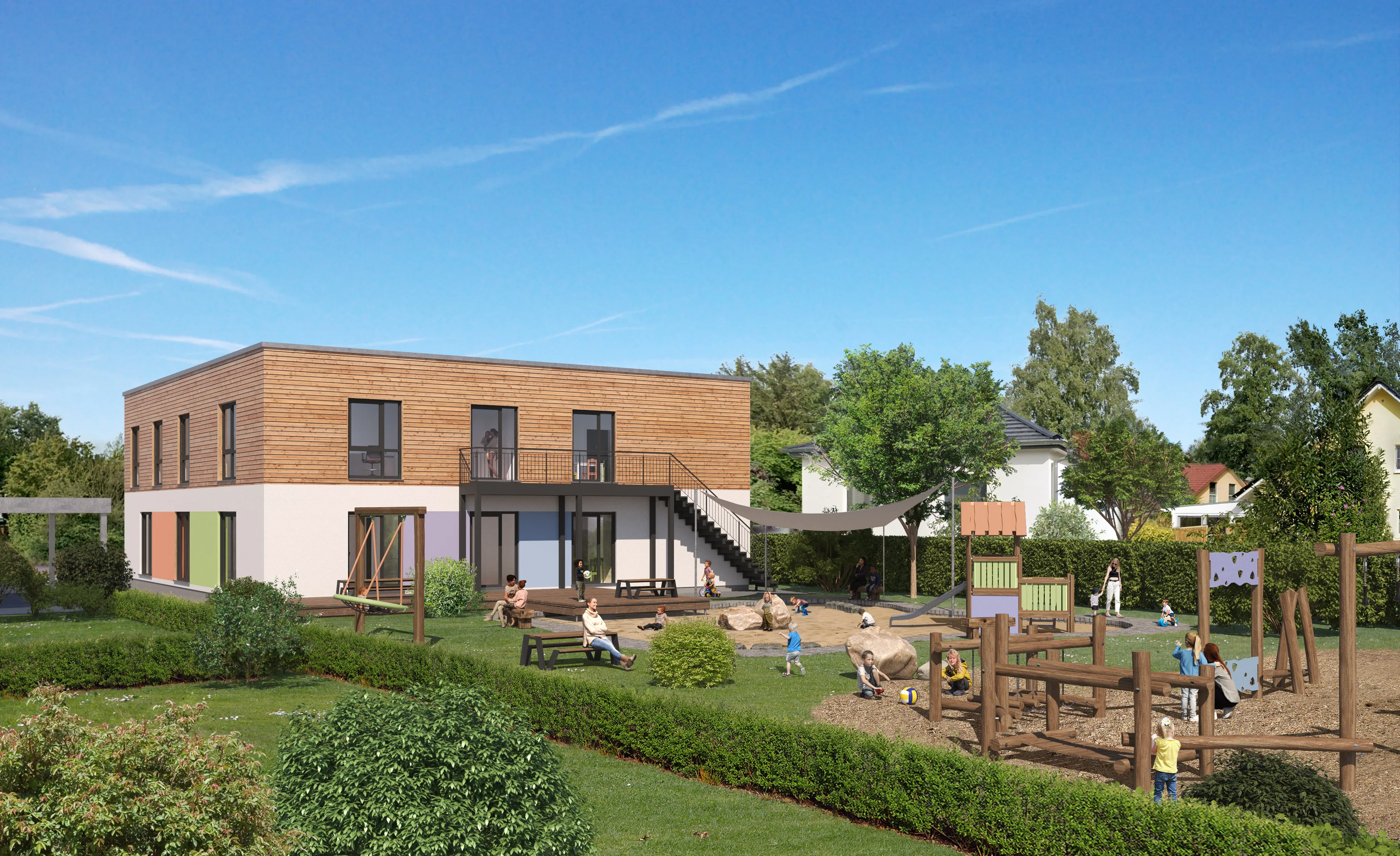 Kindertagesstaette für 3 Gruppen auf 2 Etagen von Meisterstueck Haus Planungsentwurf 2