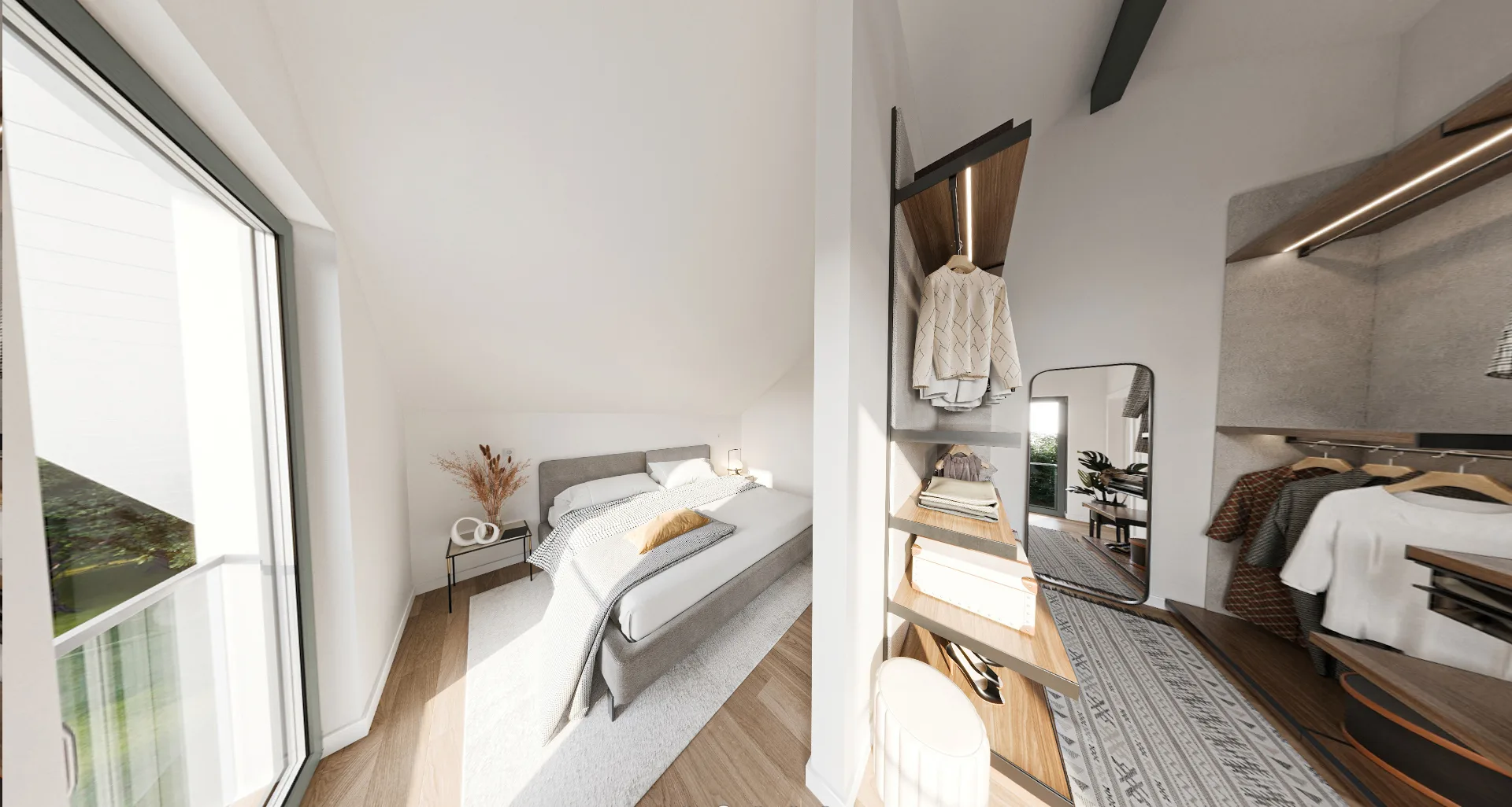 Linear mit Wintergarten von Meisterstueck Haus Schlafzimmer