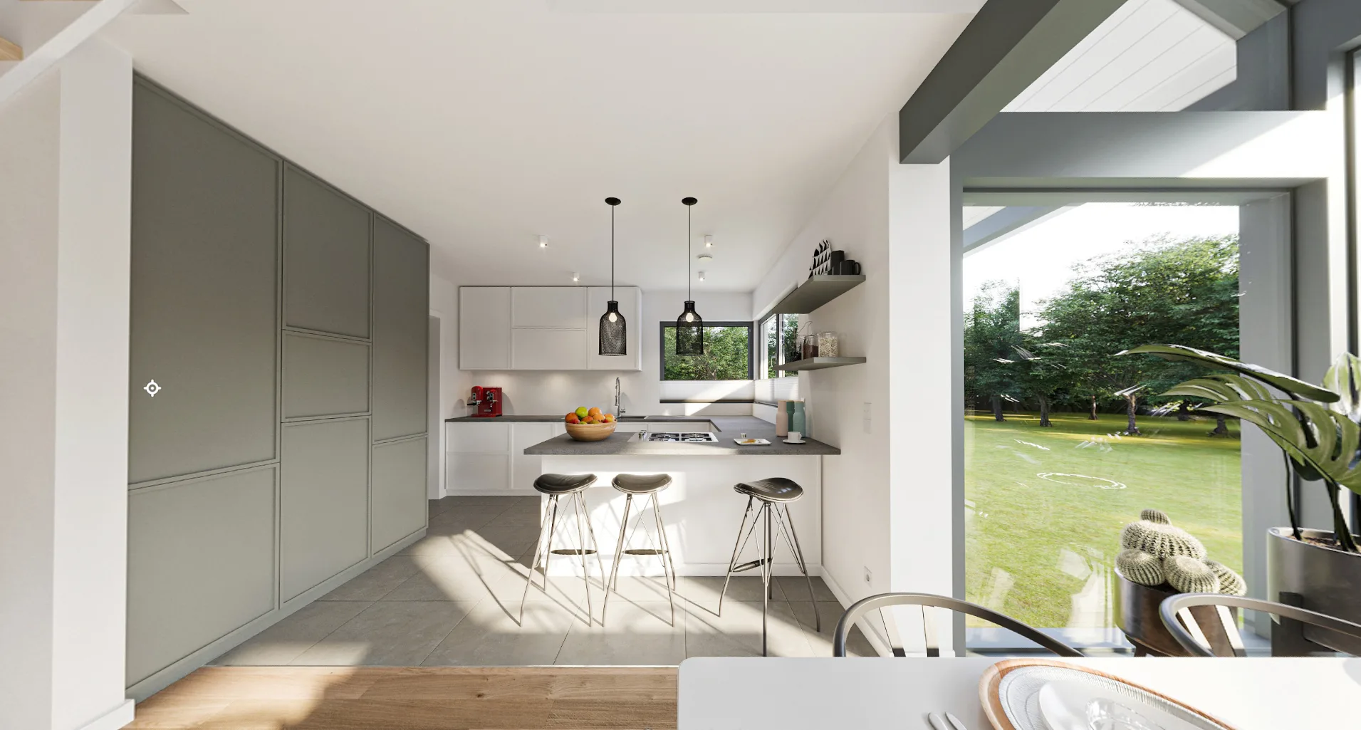 Linear mit Wintergarten von Meisterstueck Haus Kueche Ansicht 2