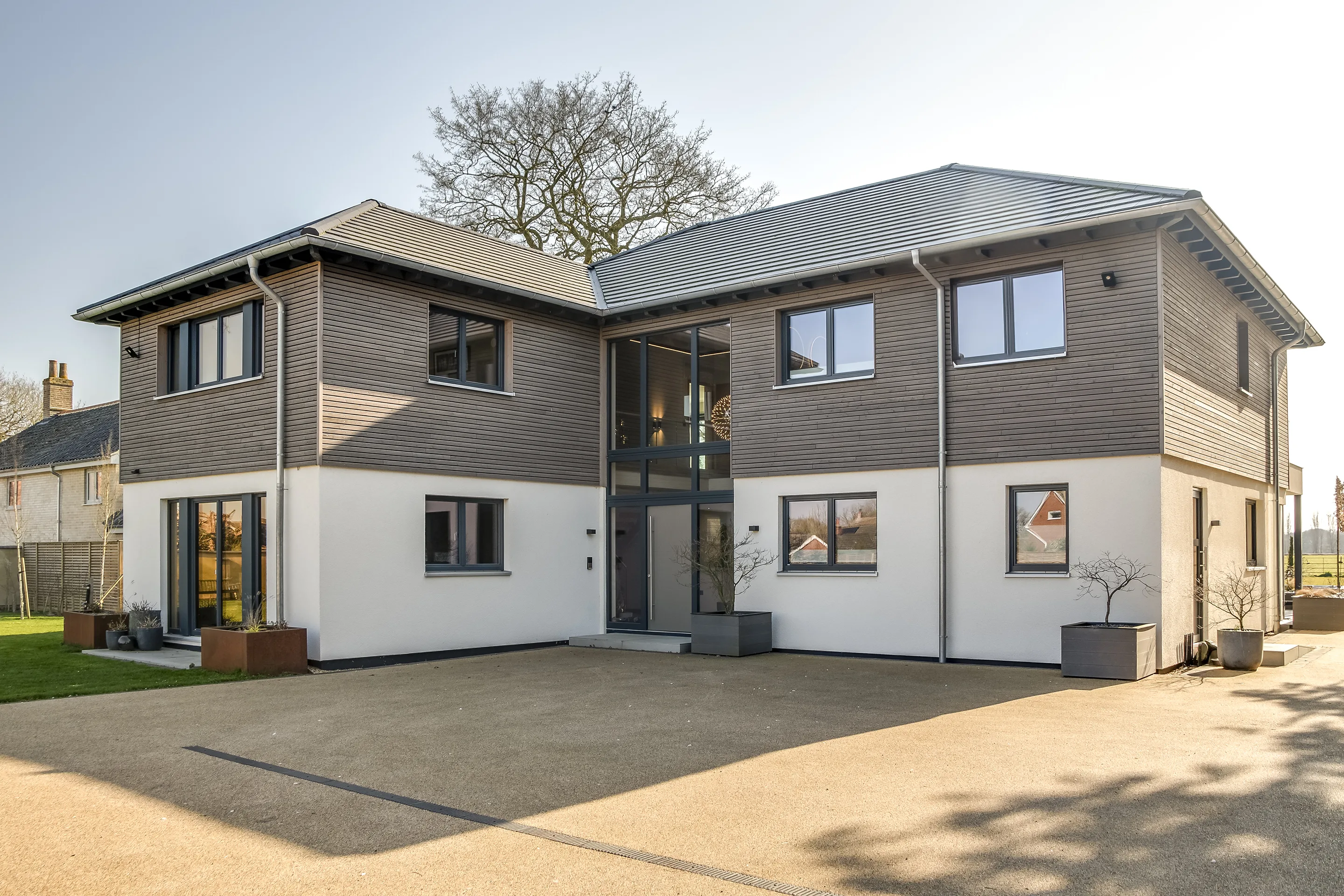 Villa in Norfolk von Meisterstueck Haus Frontansicht