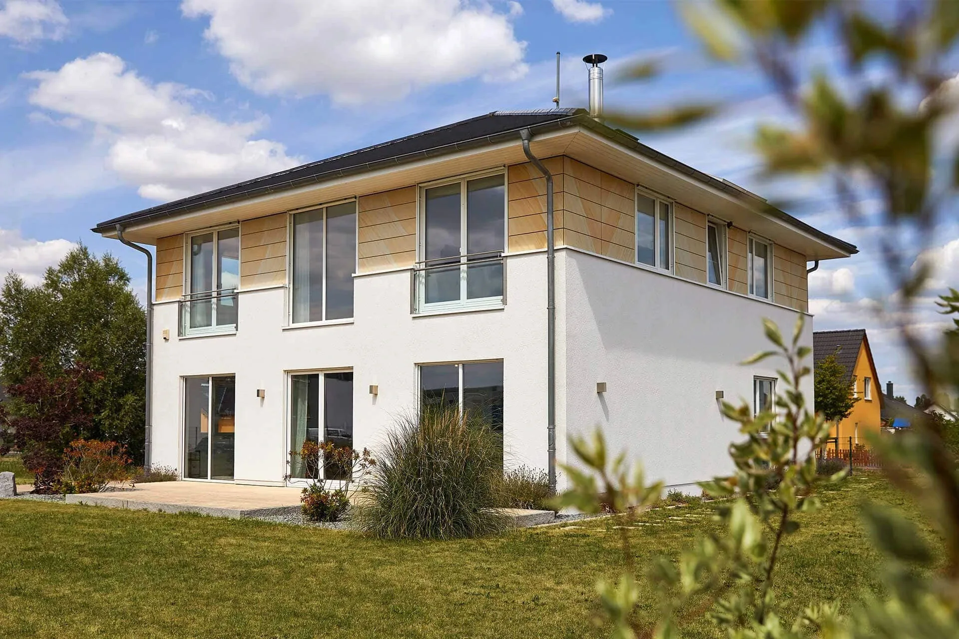 Musterhaus Stadtvilla Werder von Meisterstueck Haus Gartenansicht