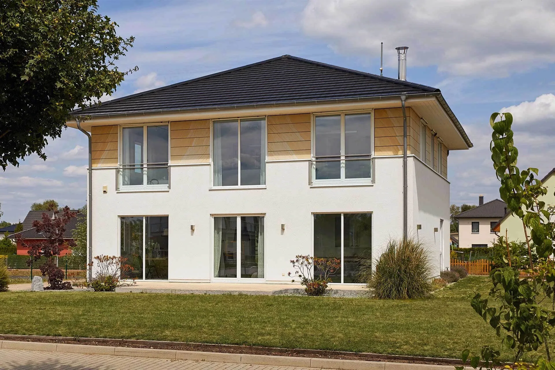 Musterhaus Stadtvilla Werder von Meisterstueck Haus Außenansicht 1