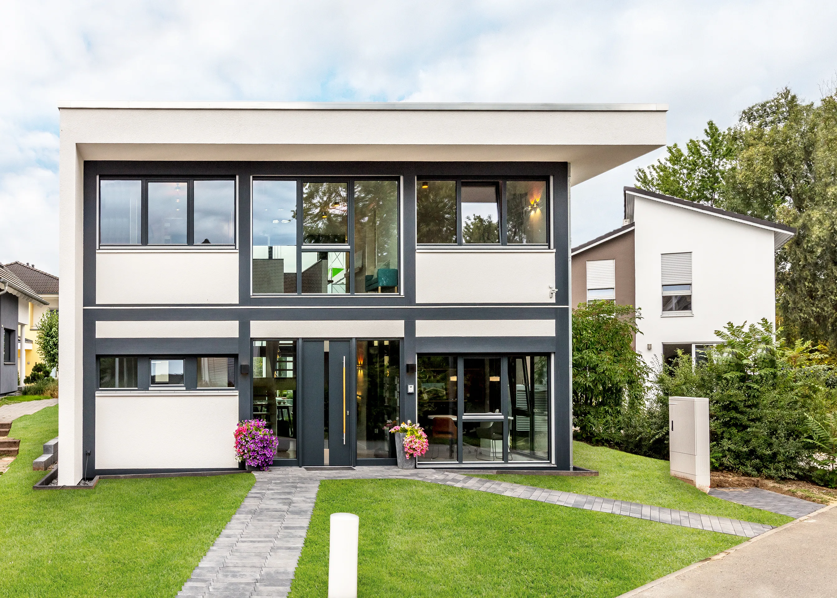 Musterhaus FUSION in Mannheim von Meisterstueck Haus Rueckansicht