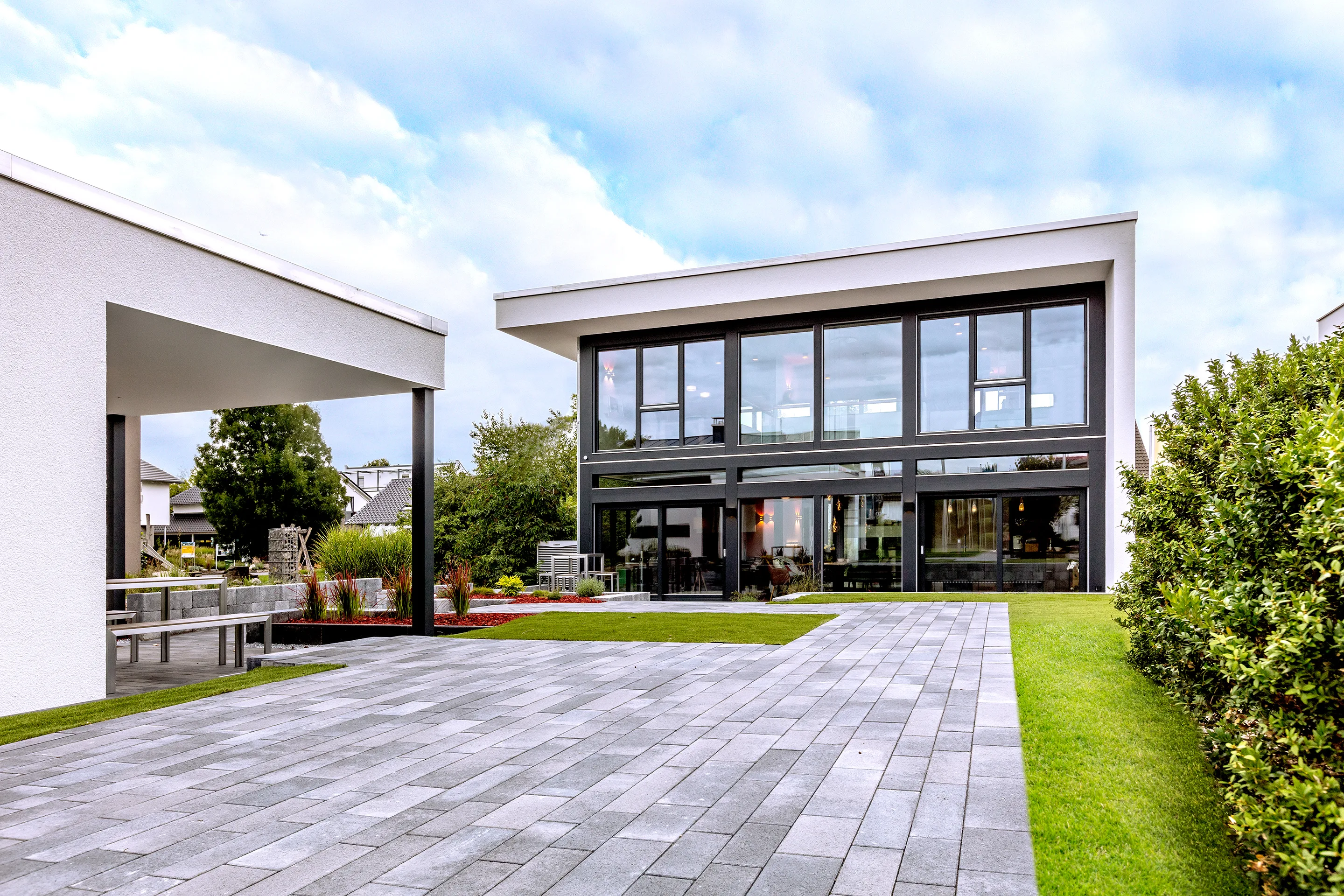 Musterhaus FUSION in Mannheim von Meisterstueck Haus Frontansicht