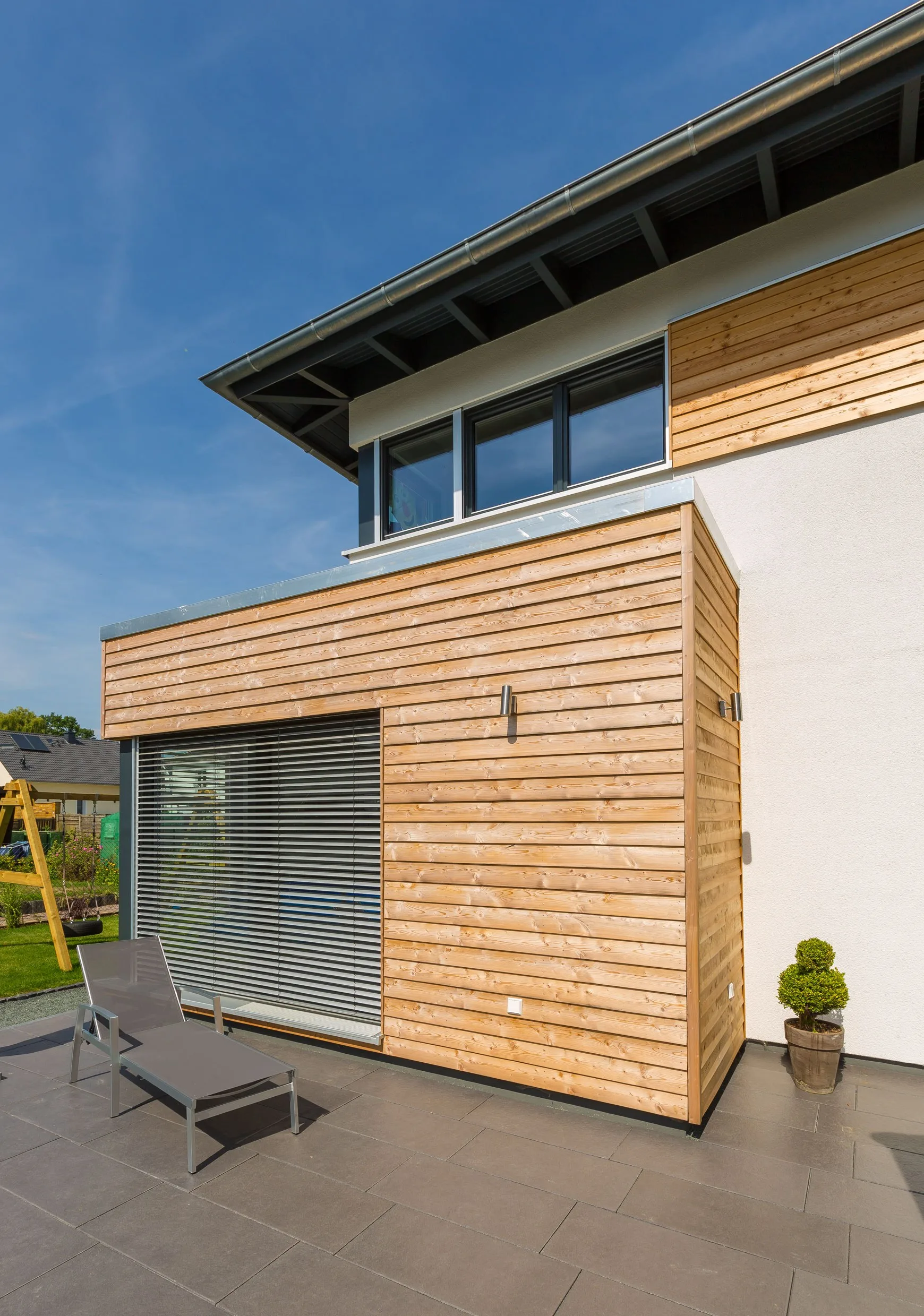 Schoen²-Stadtvilla von Meisterstueck Haus Sicht aus Terrasse