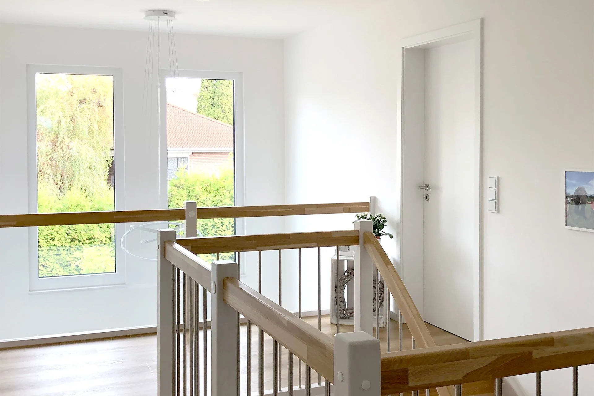 Individuelles EffizienzHaus mit 3. Giebel Flur Obergeschoss