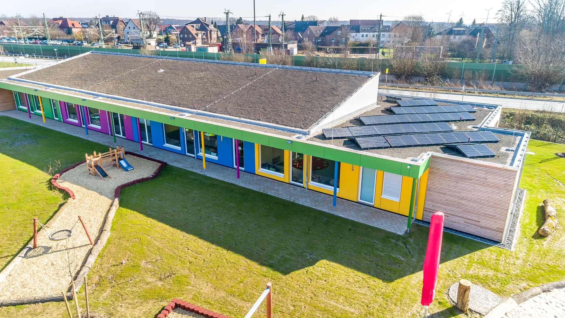 Kindertagesstaette von Meisterstueck Haus Dachansicht