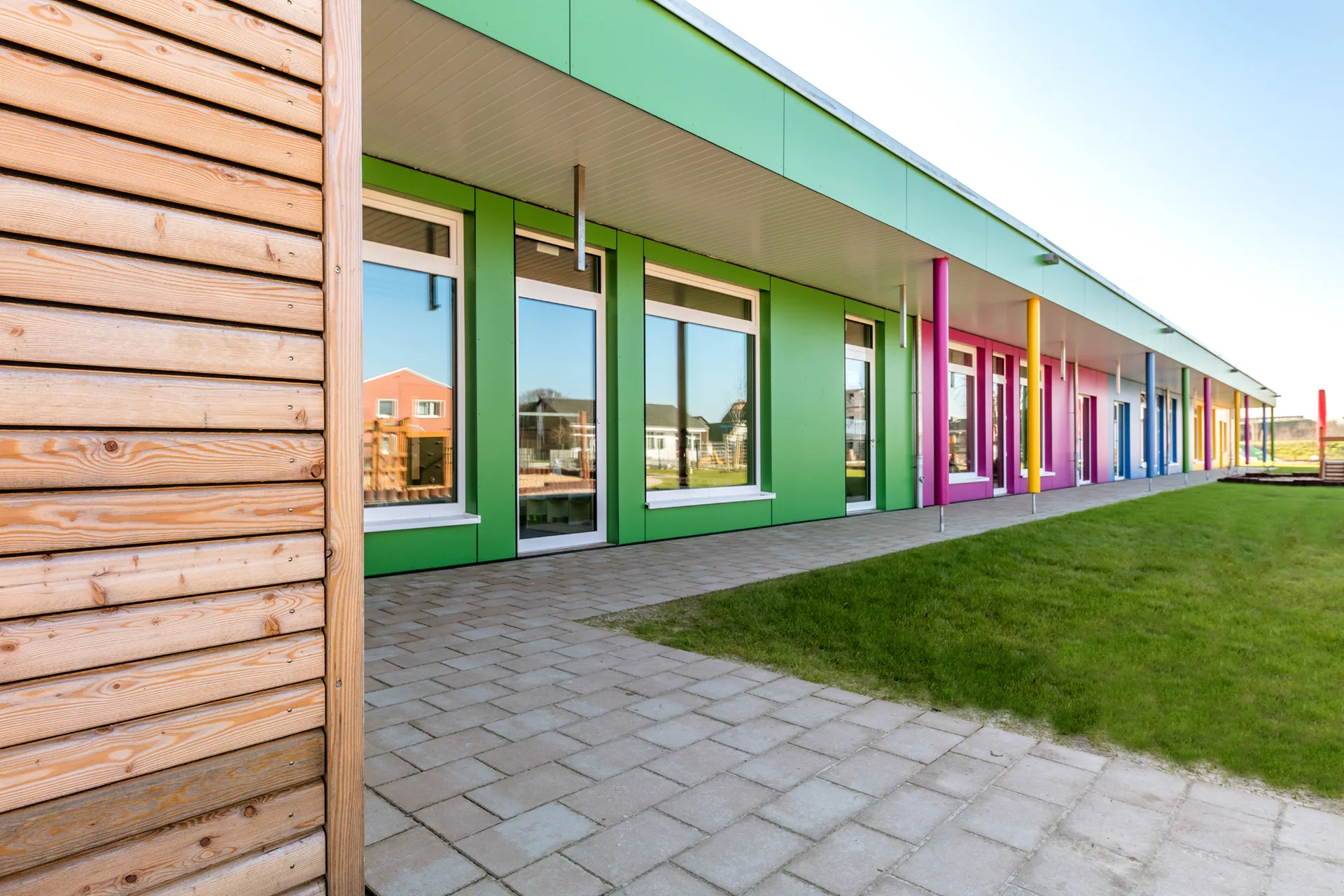 Kindertagesstaette von Meisterstueck Haus Seitenansicht