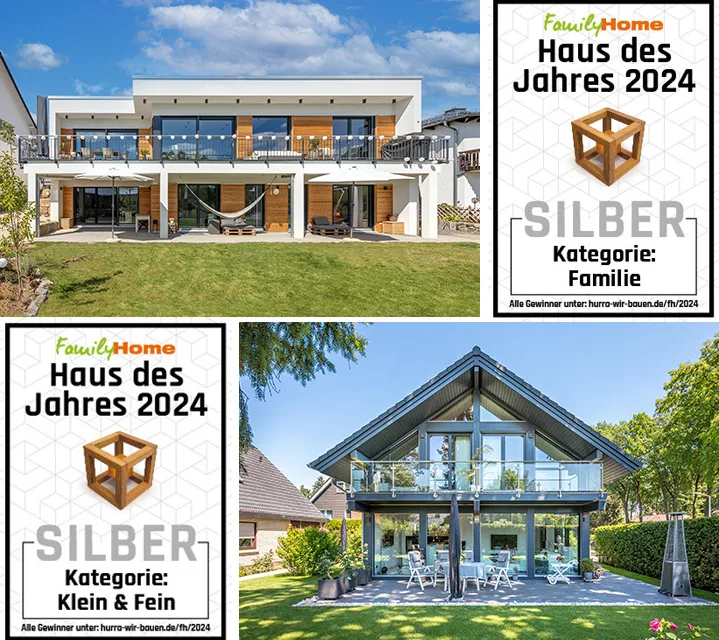 Haus des Jahres 2024: 2x Silber für Meisterstück-HAUS Haus des Jahres 2024: 2x Silber für Meisterstück-HAUS